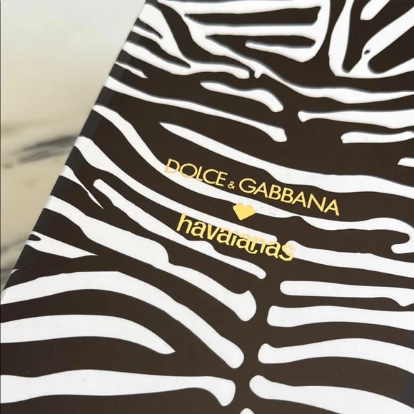 Dolce & Gabbana x havaianas Black Fur Zebra Slides - Picture 5 of 6